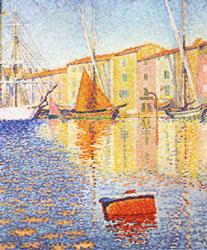 Paul Signac The Red Buoy Sweden oil painting art